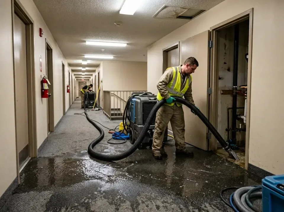 multi-unit-apartment-hallway-f-005 — frequently asked questions, Emergency Burst Pipe Water Extraction & Removal in Hillside…